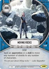 Moving Rocks (Spark of Hope) — Star Wars Destiny Card Value