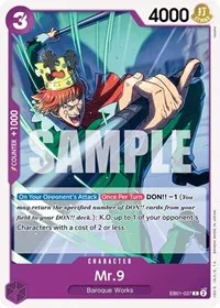 Mr 9 (Extra Booster: Memorial Collection) — One Piece Card Game Card Value