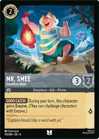 Mr Smee Steadfast Mate (Azurite Sea) — Lorcana TCG Card Value