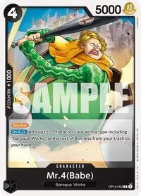 Mr4Babe (The Azure Sea's Seven) — One Piece Card Game Card Value