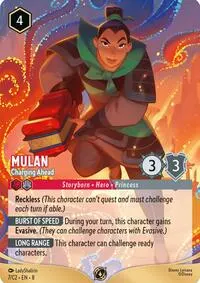 Mulan Charging Ahead (Disney Lorcana Promo Cards)