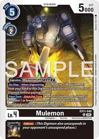 Mulemon (Dawn of Liberator) — Digimon Card Game Card Value