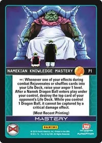 Namekian Knowledge Mastery Evolution (Panini Promo Cards)