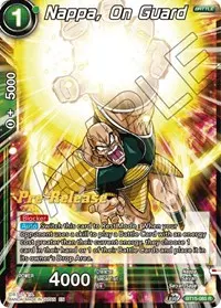 Nappa on Guard (Saiyan Showdown Pre-Release Cards)