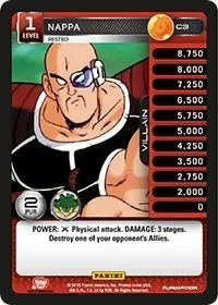 Nappa Rested (Panini: Heroes & Villains)