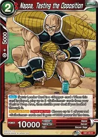 Nappa Testing the Opposition (Battle Evolution Booster)