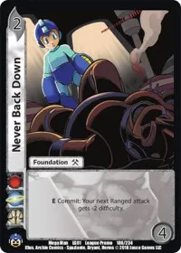 Never Back Down (Capcom Casual League Kit) — UniVersus Card Value