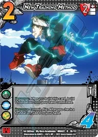 New Training Method (UniVersus: My Hero Academia: Crimson Rampage) — UniVersus Card Value
