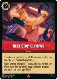 Next Stop Olympus (Whispers in the Well) — Lorcana TCG Card Value