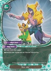 Nice one (New World Chaos) — Future Card BuddyFight Card Value