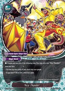 Nice Thunder (X-TD03: Thunderous Warlords Alliance) — Future Card BuddyFight Card Value