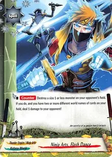 Ninja Arts Flash Dance (X-TD03: Thunderous Warlords Alliance)