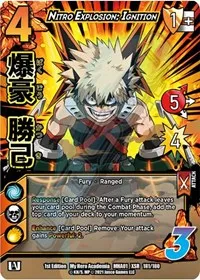 Nitro Explosion Ignition XSR (UniVersus: My Hero Academia) — UniVersus Card Value