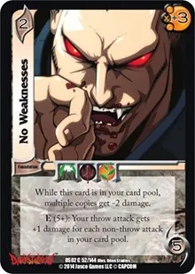 No Weaknesses (Darkstalkers: Warriors of the Night)