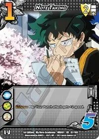 Note Taking XR (UniVersus: My Hero Academia)