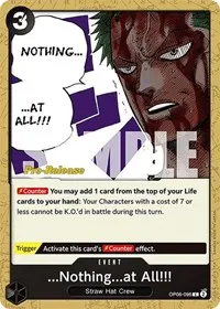 Nothingat All (Wings of the Captain Pre-Release Cards)