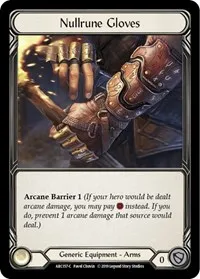 Nullrune Gloves (Arcane Rising) — Flesh & Blood TCG Card Value