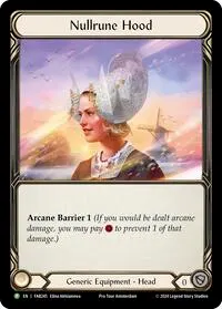 Nullrune Hood FAB245 (Flesh and Blood: Promo Cards)
