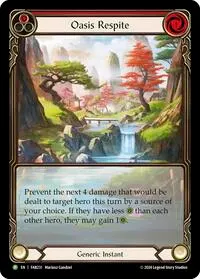 Oasis Respite Red FAB231 (Flesh and Blood: Promo Cards)
