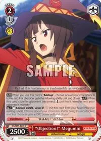 Objection Megumin (KonoSuba 2) — Weiss Schwarz Card Value