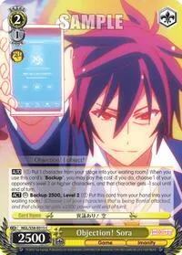 Objection Sora (No Game No Life) — Weiss Schwarz Card Value