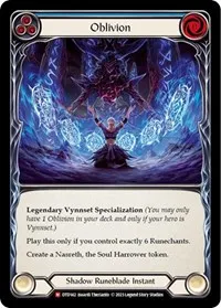 Oblivion (Dusk till Dawn) — Flesh & Blood TCG Card Value