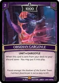 Obsidian Gargoyle (Revelations) — Argent Saga TCG Card Value