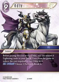 Odin EX (Hidden Trials) — Final Fantasy TCG Card Value