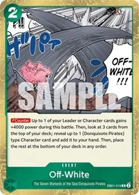 Off White (Extra Booster: Memorial Collection) — One Piece Card Game Card Value