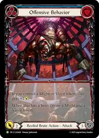 Offensive Behavior LGS420 (Flesh and Blood: Promo Cards)