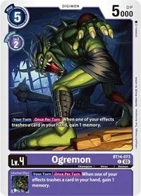 Ogremon (Blast Ace) — Digimon Card Game Card Value