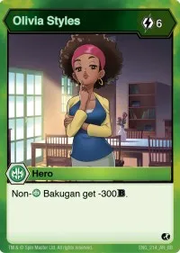Olivia Styles (Battle Brawlers) — Bakugan TCG Card Value