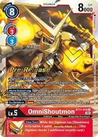 OmniShoutmon (Dimensional Phase Pre-Release Cards)