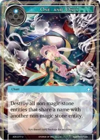 One and Only (Advent of the Demon King) — Force of Will Card Value