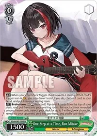 One Step at a Time Ran Mitake (BanG Dream! Girls Band Party! Countdown Collection Premium Booster) — Weiss Schwarz Card Value