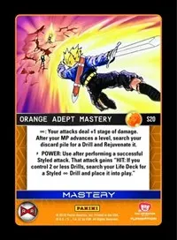 Orange Adept Mastery Rainbow Parallel Foil (Panini: Evolution)