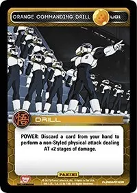 Orange Commanding Drill (Panini: Movie Collection)