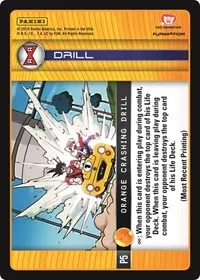 Orange Crashing Drill Evolution (Panini Promo Cards)