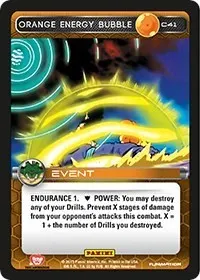 Orange Energy Bubble (Panini: Heroes & Villains)