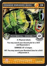 Orange Enraged Bash (Panini: Perfection) — Dragon Ball Z TCG Card Value