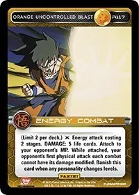 Orange Uncontrolled Blast (Panini: Movie Collection)