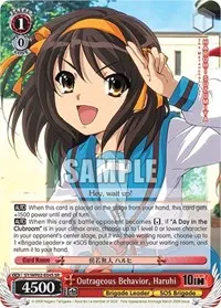 Outrageous Behavior Haruhi SR (The Melancholy Of Haruhi Suzumiya Power Up Set)