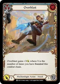 Overblast Blue (Crucible of War) — Flesh & Blood TCG Card Value