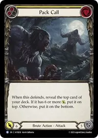pack call yellow (Blitz Deck: Heavy Hitters - Kayo)