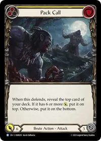 Pack Call Yellow (Blitz Deck: Heavy Hitters - Rhinar) — Flesh & Blood TCG Card Value