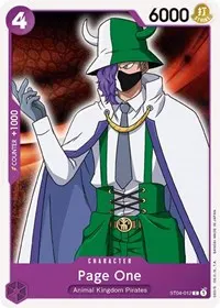 Page One (Starter Deck 4: Animal Kingdom Pirates)