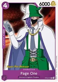 Page One (Super Pre-Release Starter Deck 4: Animal Kingdom Pirates)