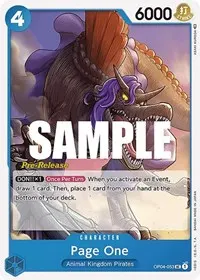 Page One (Kingdoms of Intrigue Pre-Release Cards)