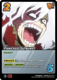 Panicked Outburst (Challenger Series: My Hero Academia - Final Battle)