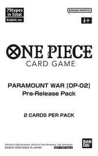 Paramount War Pre Release Pack (Paramount War Pre-Release Cards) — One Piece Card Game Card Value